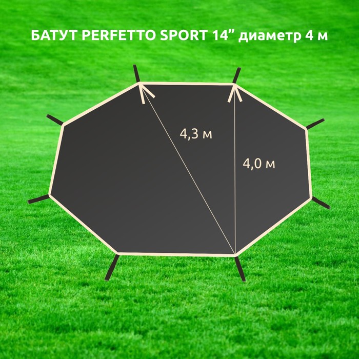 Солнцезащитный тент для батута 14, Perfetto Sport PS-014