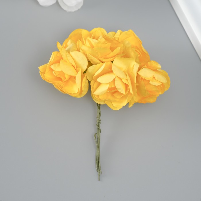Декоративный цветок для творчества Роза желтый