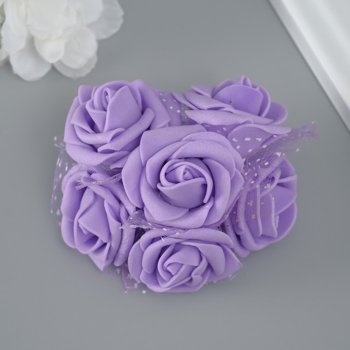 Декоративный цветок для творчества Роза сиреневый