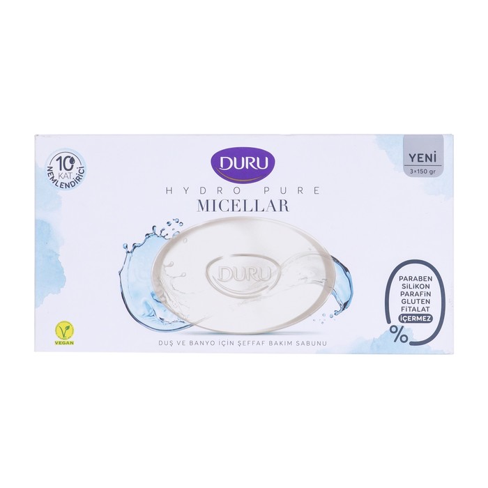 

Туалетное мыло DURU Hydro Pure Мицеллярный уход, 3 шт х 150 г