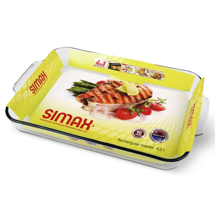

Лоток SIMAX, прямоугольный с ручками 4,8 л