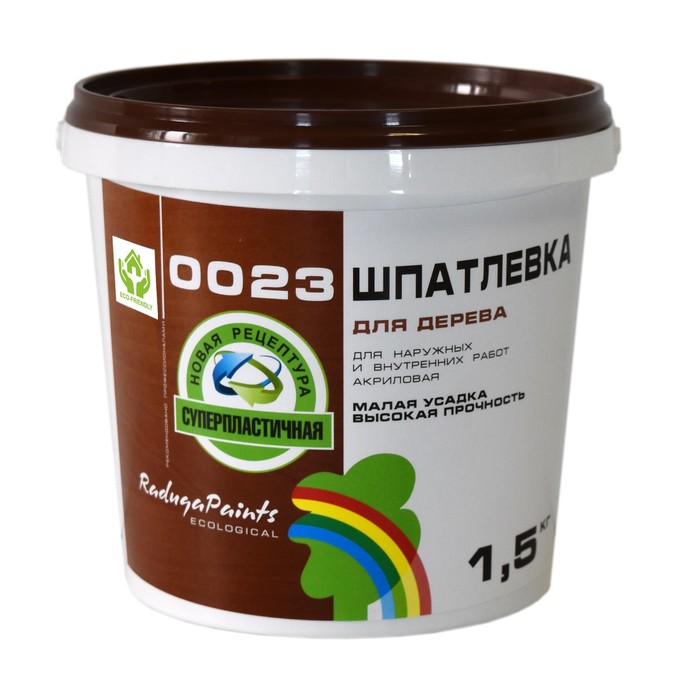 

Шпатлевка для дерева акриловая "Радуга 0023", бук 1,5 кг