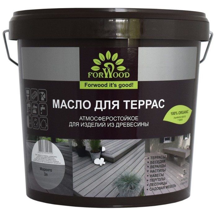 

Масло для террас маренго 3 л