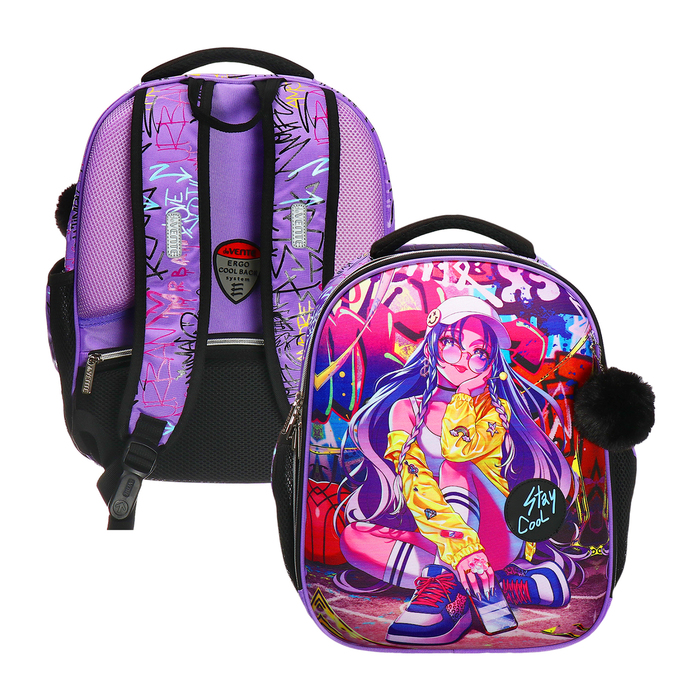 

Рюкзак каркасный 38 х 29 х 17, deVENTE Choice Lite 17L, Stay Cool, фиолетовый 7033422