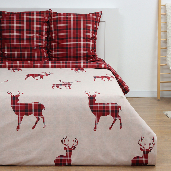 

Постельное бельё "Этель" Scottish deer евро 200х217 см,220х240 см,70х70 см -2 шт,поплин 125 г/м2
