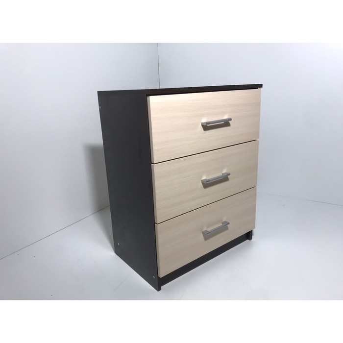

Комод 3 ящика Светлана, 600 х 395 х 775, Венге / Дуб молочный