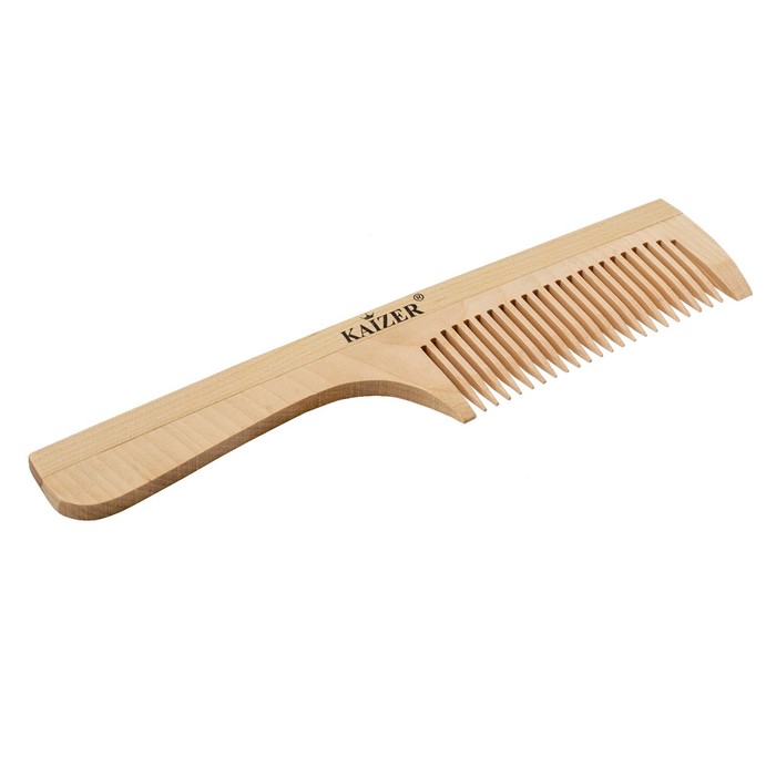 Расчёска деревянная для волос Kaizer, 22 зубчика