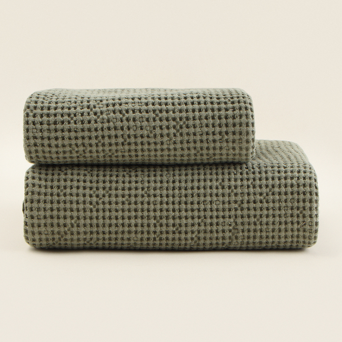 

Полотенце вафельное SL HOME: Linen "Олива" 40х70 см, 51% лён, 49% хлопок, 235 г/м2