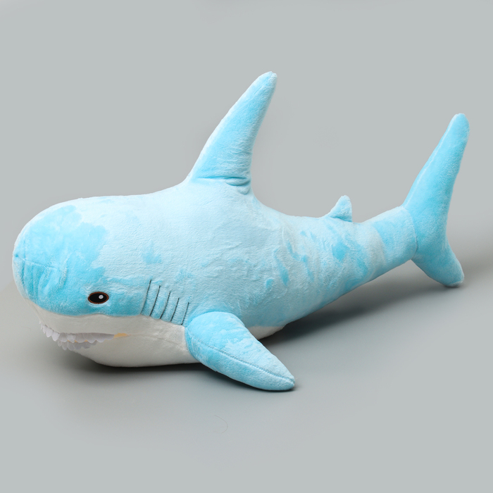Мягкая игрушка «Акула», 100 см, цвет голубой мягкая игрушка акула розовая 100 см