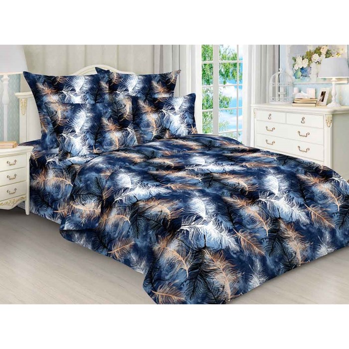 

Постельное бельё 2 сп с простынёй на резинке, размер 160x200x20 см, 175x215 см, 70x70 см - 2 шт