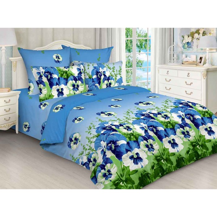 

Постельное бельё 2 сп с простынёй на резинке, размер 180x200x20 см, 175x215 см, 70x70 см - 2 шт