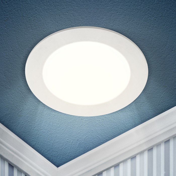 

Светильник встраиваемый Эра LED, IP20, 24Вт, 300 мм, 4000К, 1200Лм, цвет белый