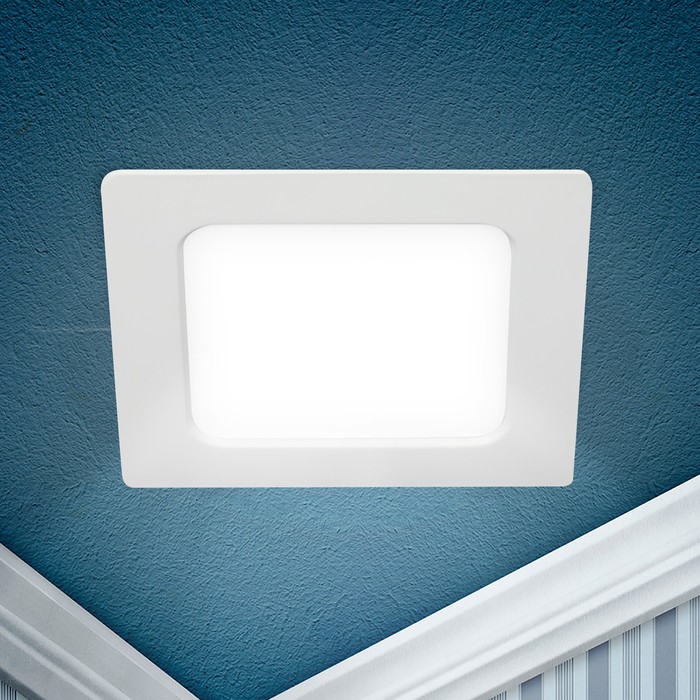 

Светильник встраиваемый Эра LED, IP40, 15Вт, 175x175x26.5 мм, 4000К, 1320Лм, цвет белый