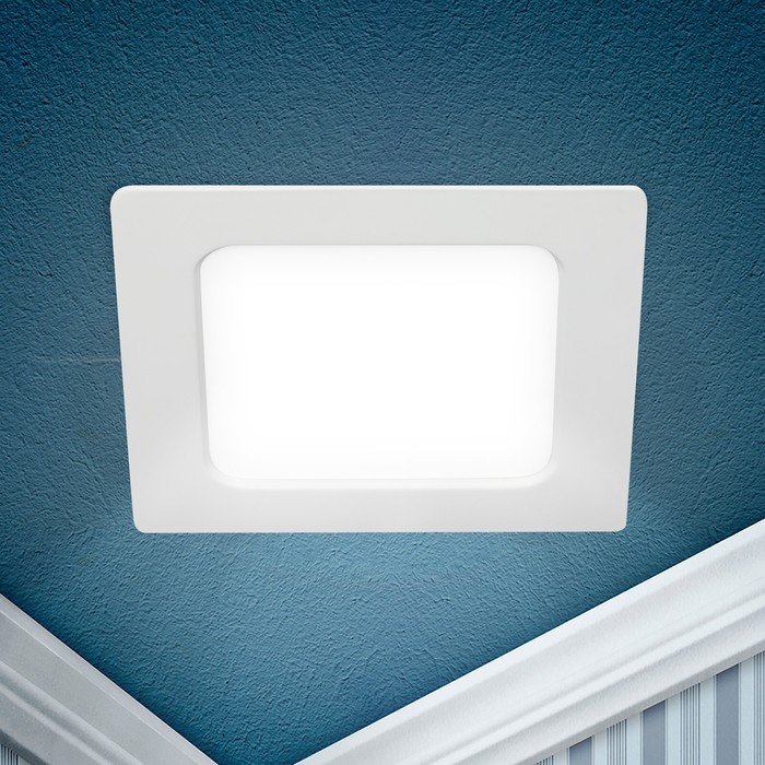 Светильник встраиваемый Эра LED, IP40, 24Вт, 218x218x27.5 мм, 4000К, 2020Лм, цвет белый