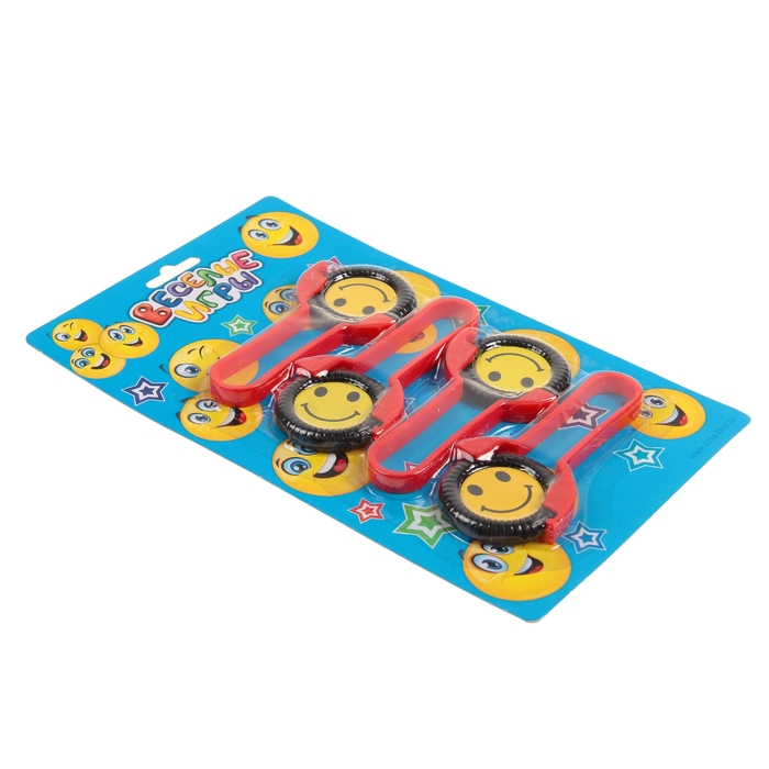 Стрелялки "Смайлики улыбки", (набор 4 шт)