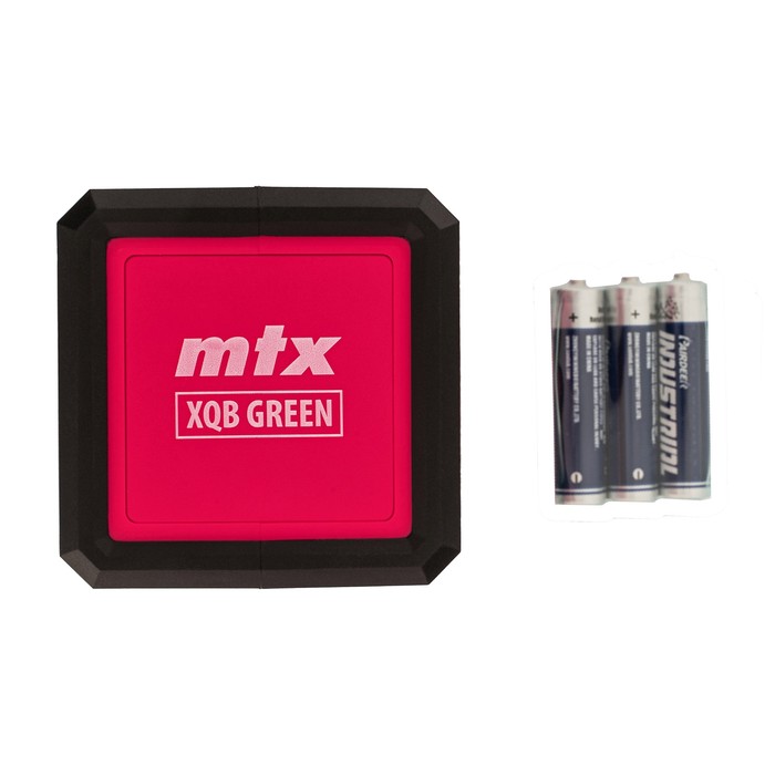 Уровень лазерный MTX XQB GREEN Basic SET 35019, зеленый, ± 0.2 мм/м, 1/4