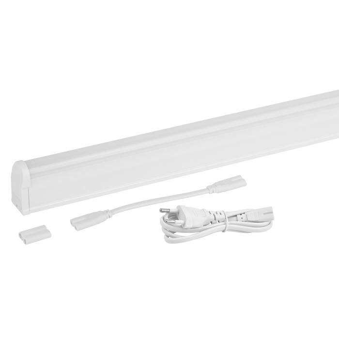цена Линейный светодиодный светильник Эра LLED-01, 574х22х37 мм, IP20, 8Вт, 700Лм, 6500К, белый