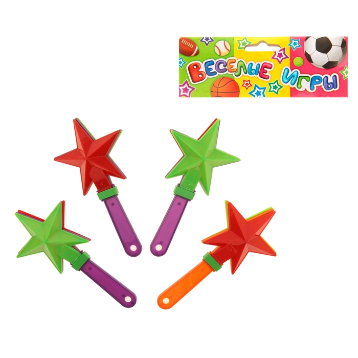 Набор трещоток "Звезда", (4 шт) цвета МИКС