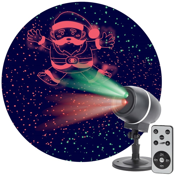 Проектор Laser «Танцующий Санта», IP44, 220В