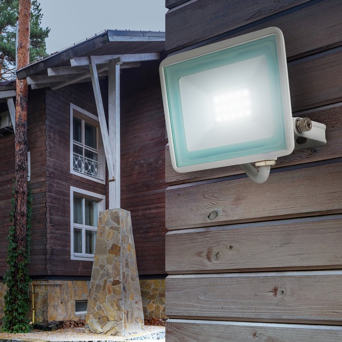 Прожектор светодиодный уличный Эра LPR-023-W-65K-020 20Вт, 6500K, 1600Лм, IP65, белый