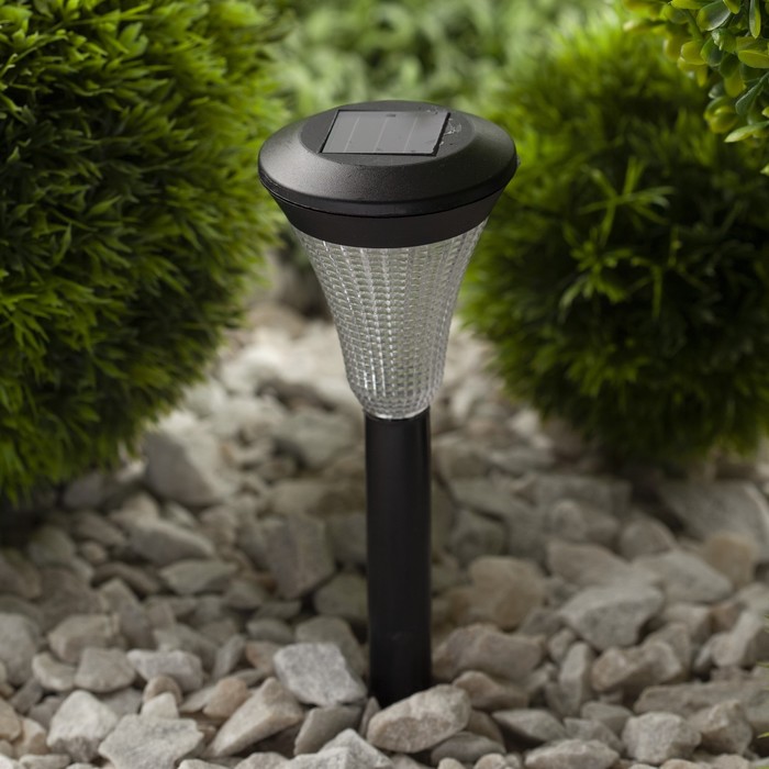 

Светильник садовый Эра на солнечной батарее LED, IP54, чёрный