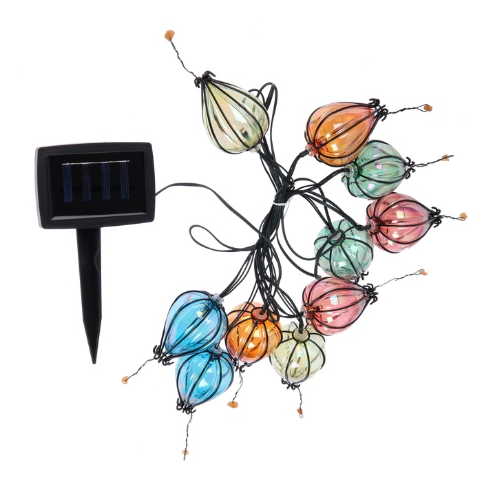 Гирлянда садовая Эра на солнечной батарее « Воздушные шарики» уличная гирлянда на солнечной батарее наружная садовая рождественсветильник лампа водонепроницаемая ip65