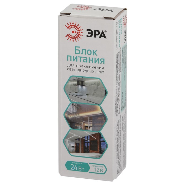 

Блок питания Эра LP-LED для светодиодной ленты 12В, 24 Вт, 2 A
