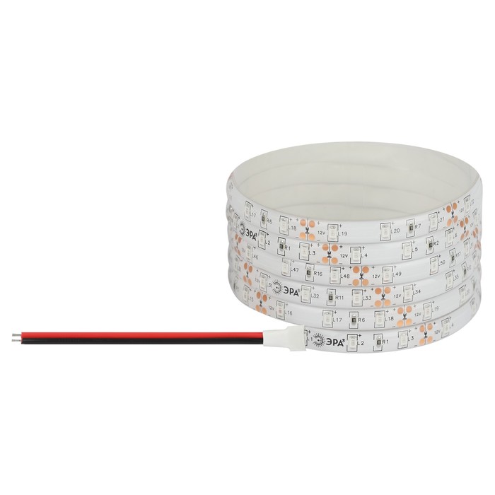 

Светодиодная лента Эра, 5 м, IP65, SMD2835, 60 LED/м, 4,8 Вт/м, 12 В, свечение синее