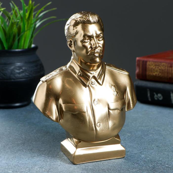 Бюст Сталин, большой, 6х15х5см статуэтка бюст сталин и в 9 5 см белый матовый гипс