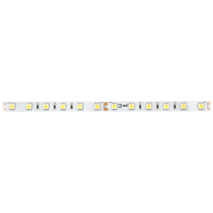 

Светодиодная лента Эра, 5 м, IP33, SMD5050, 60 LED/м, 14,4 Вт/м, 24 В, свечение белое