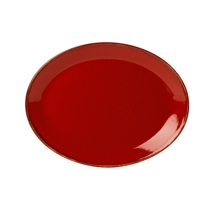 Блюдо овальное Porland Red, длина 36 см