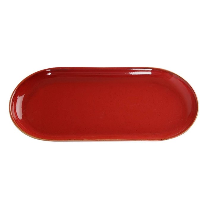 цена Блюдо овальное Porland Red, длина 29 см