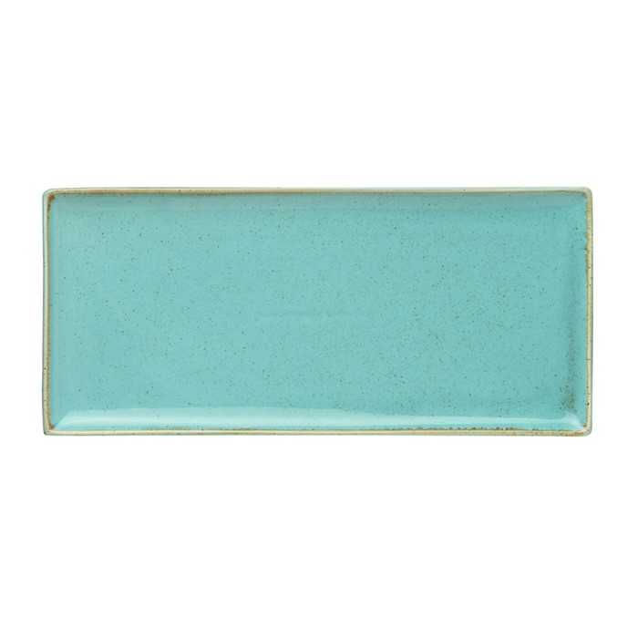 Блюдо прямоугольное Porland Turquoise, размер 35х16 см