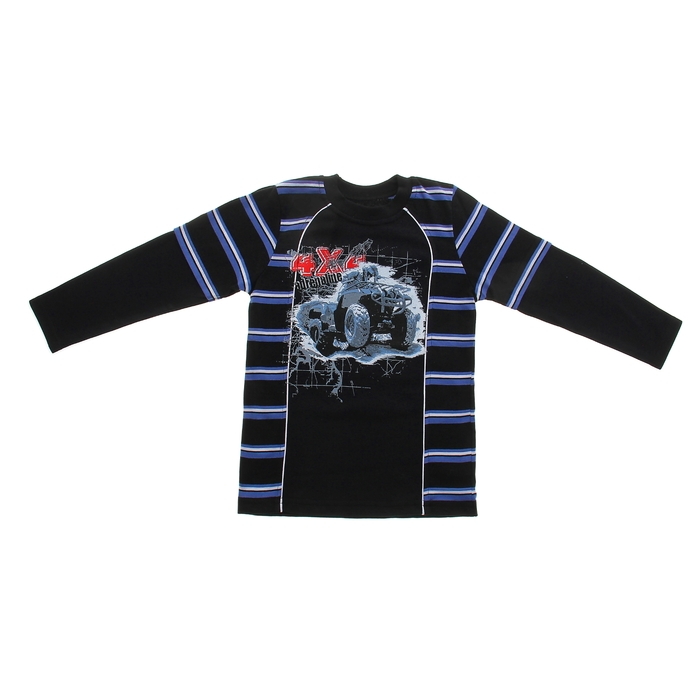 Кофточка с длинным рукавом для мальчика "Адреналин", рост 116 см (60), цвет черный