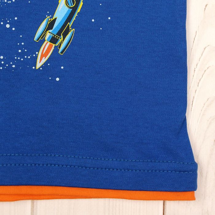 Кофточка с длинным рукавом для мальчика, рост 92 (56), цвет синий