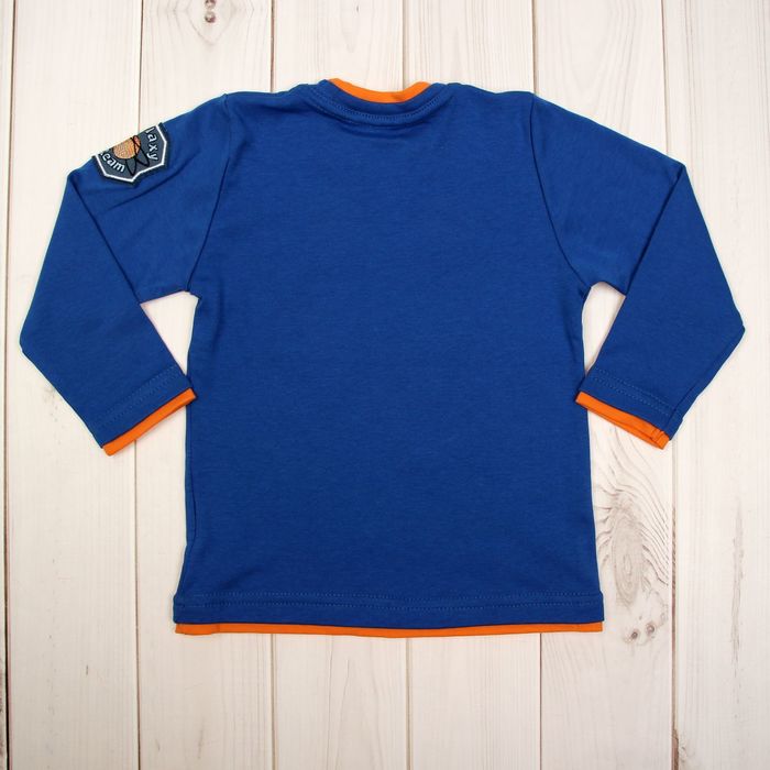 Кофточка с длинным рукавом для мальчика, рост 92 (56), цвет синий
