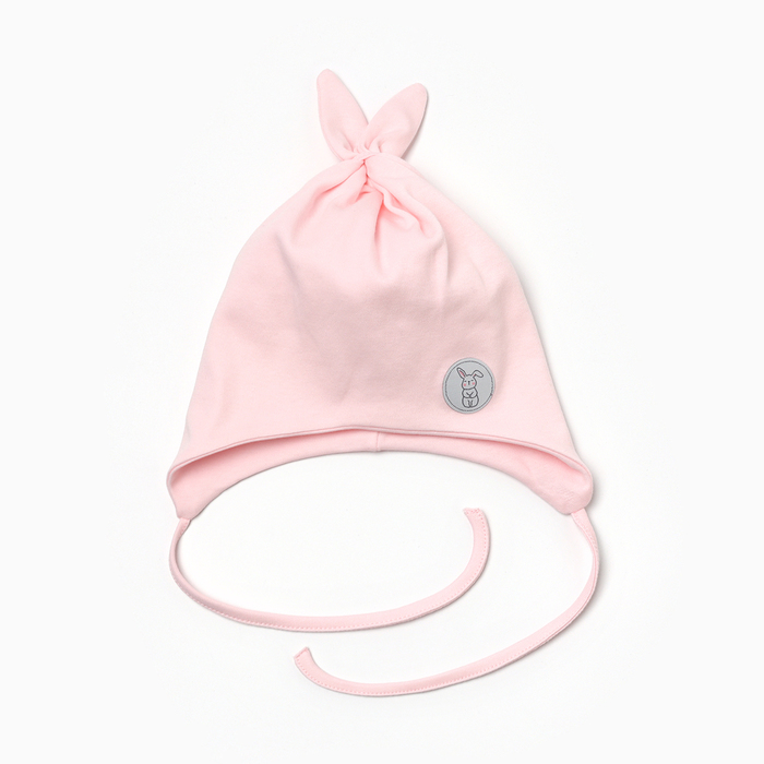 Шапка детская, цвет розовый, размер 42-44 (6-9 мес) шапка детская цвет розовый размер 42 44