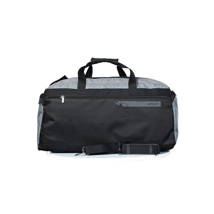 Сумка дорожная, синтетическая ткань, 640x300x295 см, ЧЕРНЫЙ/СЕРЫЙ