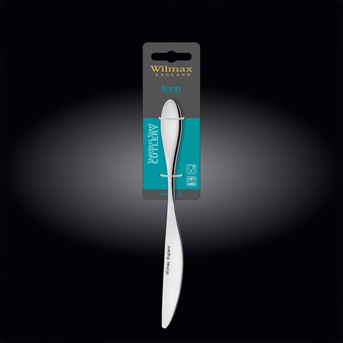 Нож столовый Wilmax England Ilona, 24 см wilmax нож столовый wilmax 22 см на подвесе