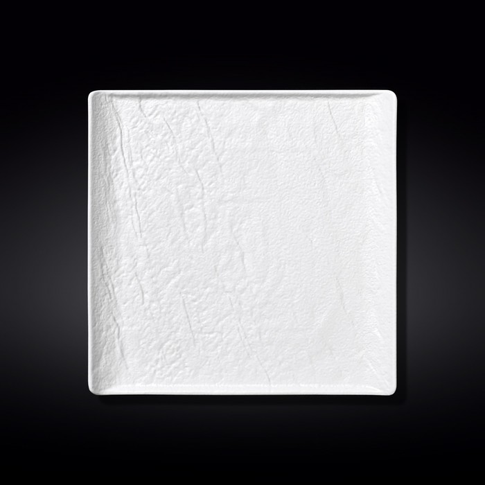 Тарелка квадратная Wilmax England WhiteStone, размер 27х27 см