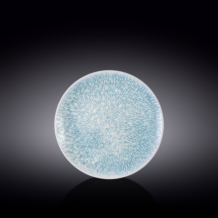 Тарелка круглая Wilmax England Coral Blue, d=19 см тарелка круглая wilmax england silver moon d 19 см