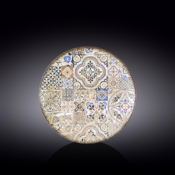 Тарелка круглая Wilmax England Vintage Mosaic, d=23 см тарелка круглая wilmax england whitestone d 23 см