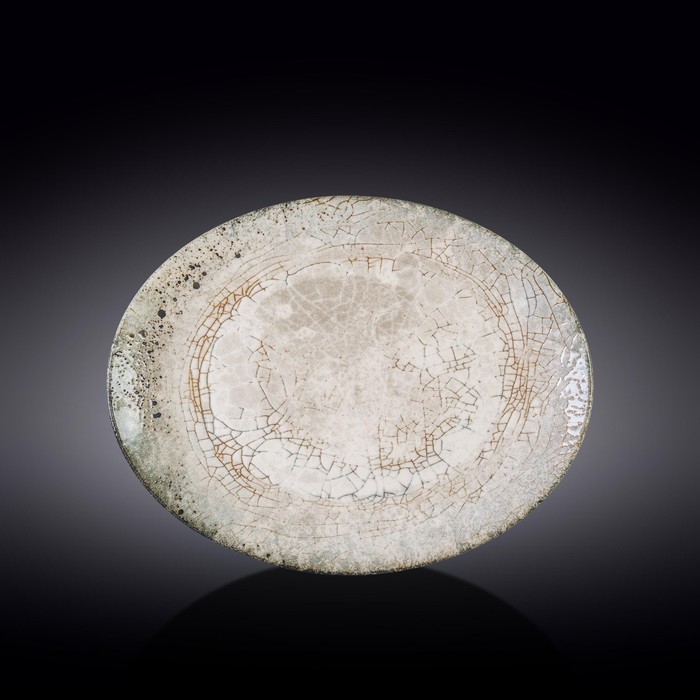 Тарелка эллипс Wilmax England Silver Moon, размер 31x24 см тарелка круглая wilmax england silver moon d 19 см