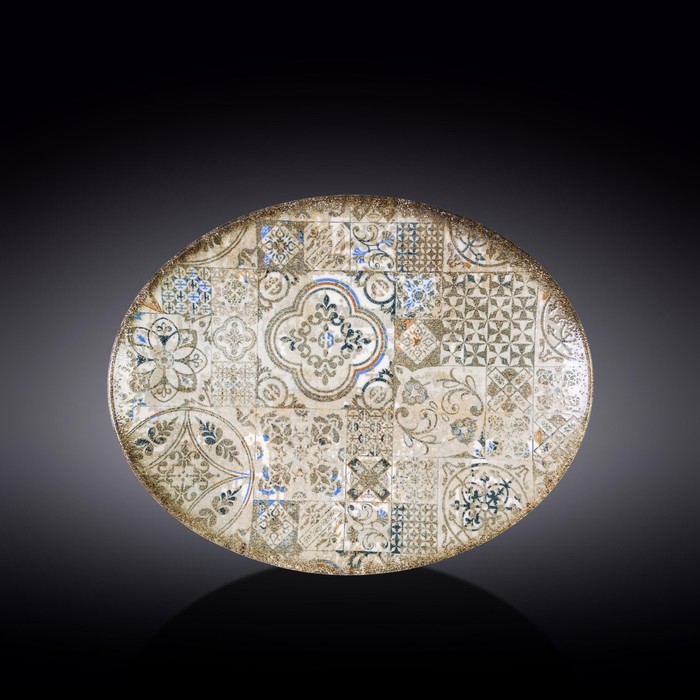 

Тарелка эллипс Wilmax England Vintage Mosaic, размер 31x24 см