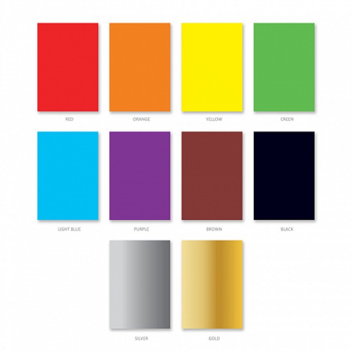 Картон цветной B5, 10 листов, 10 цветов Erich Krause Artberry, мелованный