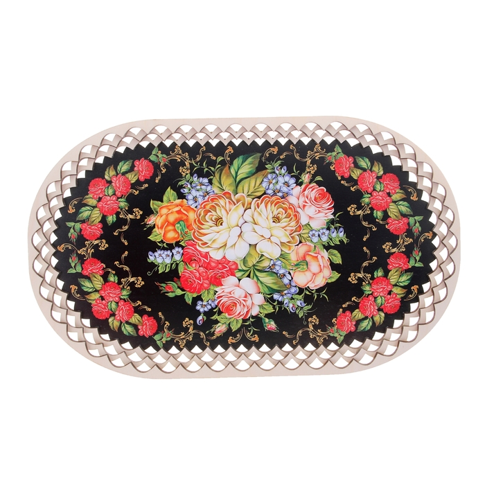 Поднос «Букет», 37×22 см