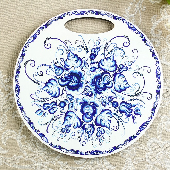 Доска разделочная «Гжель», 25 см