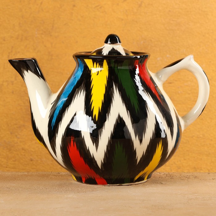 Чайник Риштанская Керамика Атлас, 1600 мл, чайник риштанская керамика атлас 0 8 л разноцветный
