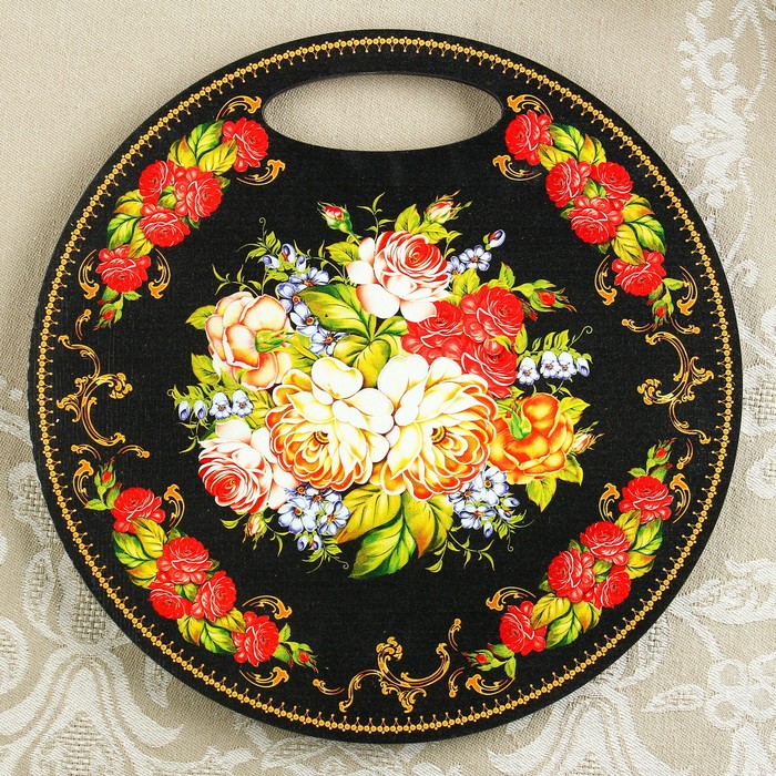 Доска разделочная «Букет», 25 см