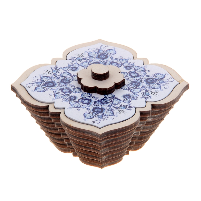 Солонка «Гжель», 9,5×9,5 см, 200 мл